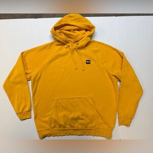Under Armour Men’s XL Golden Yellow Rival Fleece Hoodie
